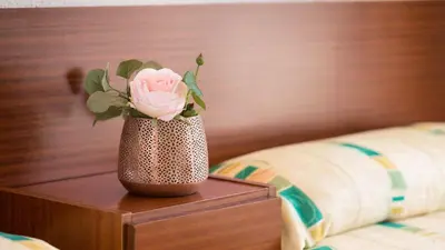 Cama o camas de una habitación en htop Planamar #htopEnjoy