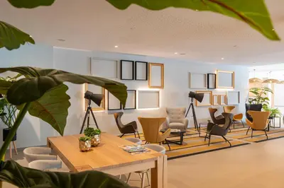 Zona de estar de L'Azure Hotel 4* Sup