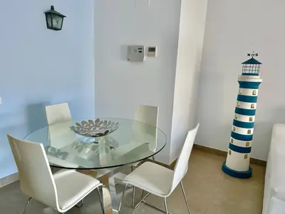 Plano de NEW! Apartamento con 2 piscinas, parque infantil, a 1 min de la playa