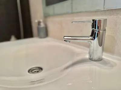 Plano de NEW! Apartamento con 2 piscinas, parque infantil, a 1 min de la playa
