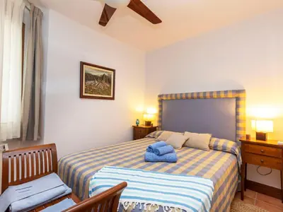 Cama o camas de una habitación en Apartment Sa Riera Beach by Interhome
