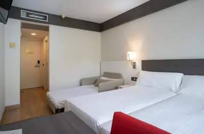 Cama o camas de una habitación en Medplaya Hotel Santa Monica