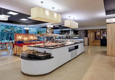Una cocina o zona de cocina en Hotel Surf Mar