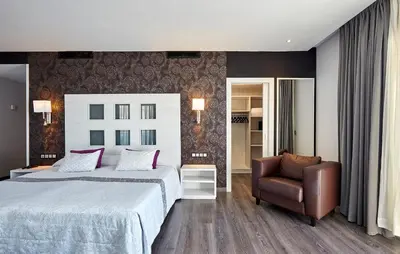 Cama o camas de una habitación en Hotel Surf Mar