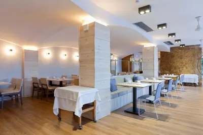 Zona de estar de Hotel Alga