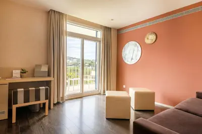 Zona de estar de Hotel Alga