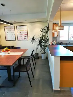 Una cocina o zona de cocina en Apartamento Lina, a 20 metros de la playa