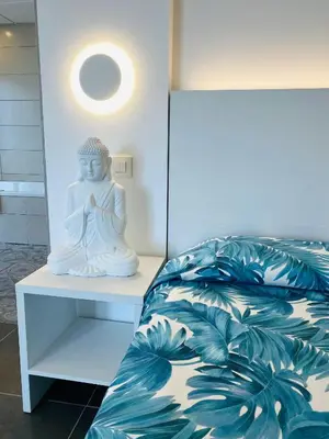 Cama o camas de una habitación en Hotel Sorra Daurada Splash