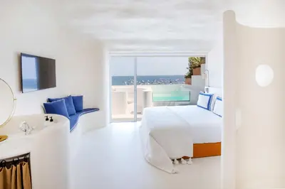 Cama o camas de una habitación en Hotel Isabella's Llafranc