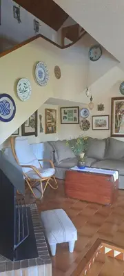 Zona de estar de Chalet Entre Parques Naturales