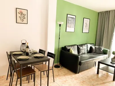Zona de estar de Apartamentos OlaMar