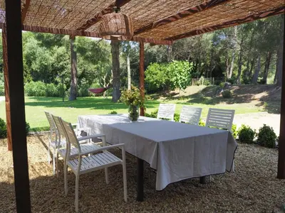 Jardín al aire libre en Can Pitu CostaBravaSi