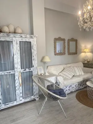 Zona de estar de Casita Boutique en la playa