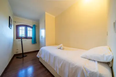 Cama o camas de una habitación en Villa Can Toni Vistas Mar Piscina Jacuzzi Aire Acondicionado