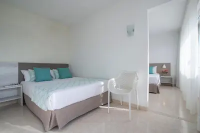 Cama o camas de una habitación en Hotel Lloret Santa Rosa by Pierre & Vacances