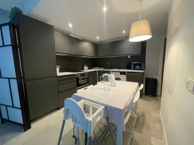 Una cocina o zona de cocina en Apartament Antic Plankton - Sa Riera Begur - Free Parking, Beach, Wifi, Perfect holidays