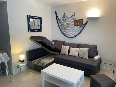 Zona de estar de Apartament Antic Plankton - Sa Riera Begur - Free Parking, Beach, Wifi, Perfect holidays