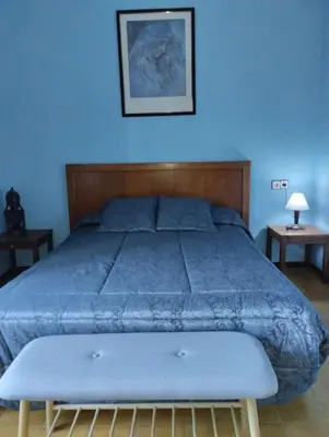 Cama o camas de una habitación en Casa adossada de camp prop de la Costa Brava