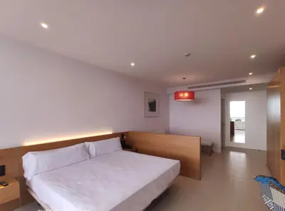 Cama o camas de una habitación en Gran Hotel Reymar 4 Sup