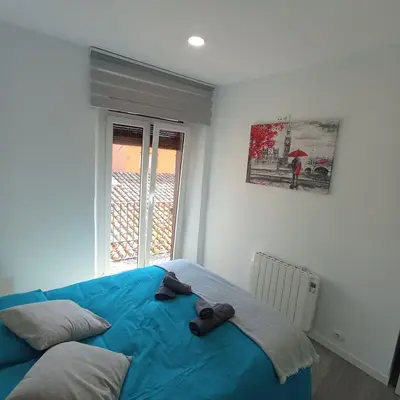 Cama o camas de una habitación en Apartament al cor de Begur