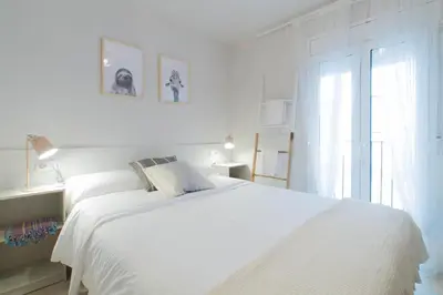 Cama o camas de una habitación en Budget Beach Studio 22