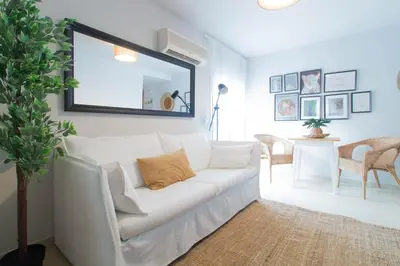 Zona de estar de Budget Beach Studio 22