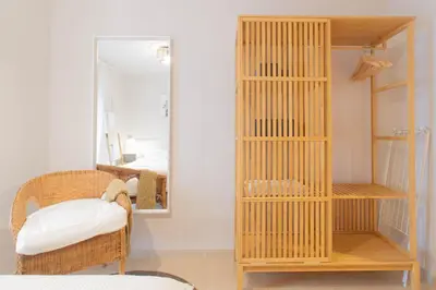 Cama o camas de una habitación en Budget Beach Studio 22