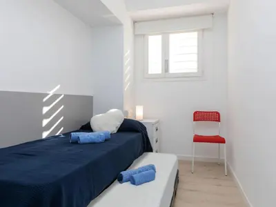 Cama o camas de una habitación en Apartment Jaume II-2 by Interhome