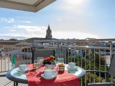 Un balcón o terraza de Apartment Jaume II-2 by Interhome