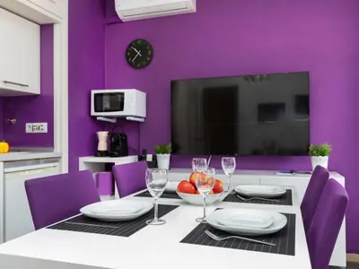 Una televisión o centro de entretenimiento en Apartment jazz by Interhome