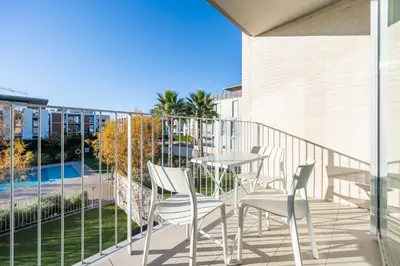 Un balcón o terraza de Hauzify I Apartament Jardins d'Aro
