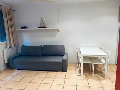Zona de estar de Céntrico apartamento a 150 metros de la playa. Parking*