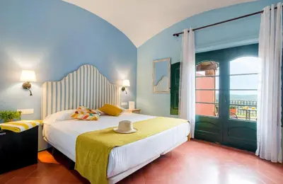 Cama o camas de una habitación en Mas Ses Vinyes - Adults Only