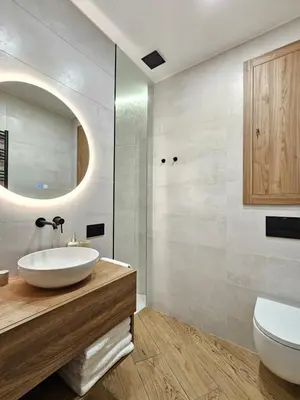 Un baño de LAGOM Apartments NEW, 5 min walk from the sea
