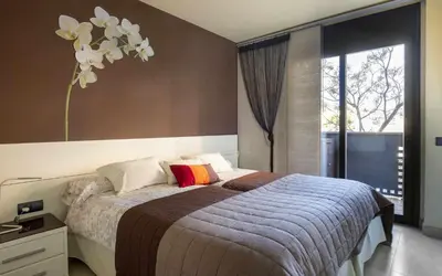 Cama o camas de una habitación en Josep Folch – Centro, Parking y A/C Tossa