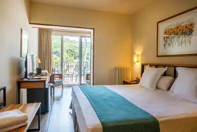Cama o camas de una habitación en Hotel Hostalillo by Escampa Hotels