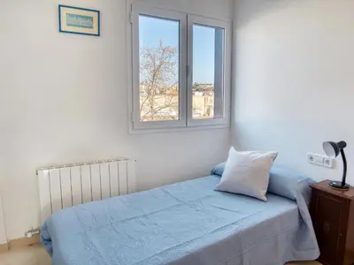 Cama o camas de una habitación en Piso les Pites