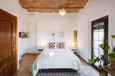 Cama o camas de una habitación en Romantic Duplex with terrace and great views