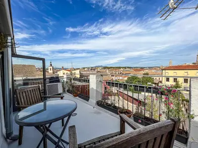 Un balcón o terraza de Romantic Duplex with terrace and great views