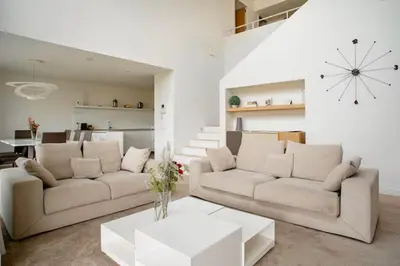 Zona de estar de Luxury Golf Villa in Camiral Resort Area near Girona