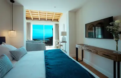 Cama o camas de una habitación en Aiguablava Luxury Apartments