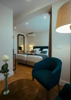 Cama o camas de una habitación en Aiguablava Luxury Apartments