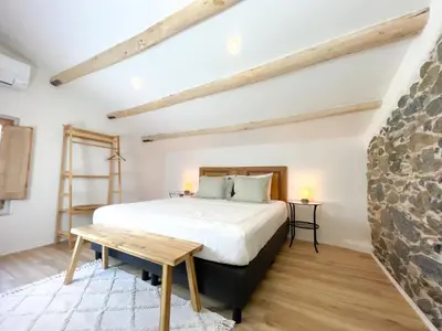 Cama o camas de una habitación en Can Jan Vives