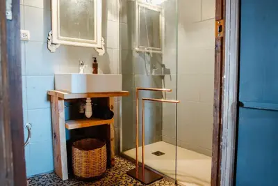 Un baño de La Viña. Casa rural en el campo