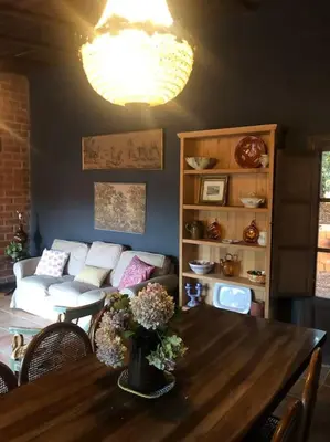 Zona de estar de Casa rural en el campo LAS DALIAS