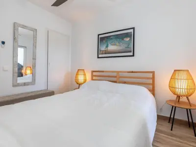 Cama o camas de una habitación en Apartment La Terraza Salions by Interhome