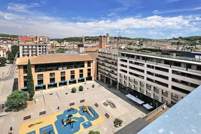 Vista general de Girona o vista desde el apartamento