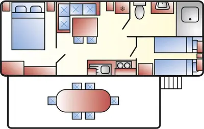 Plano de Albatross Mobile Homes on Camping Cala Canyelles