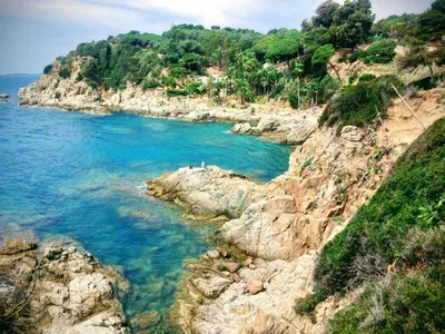 Paisaje cerca de este camping