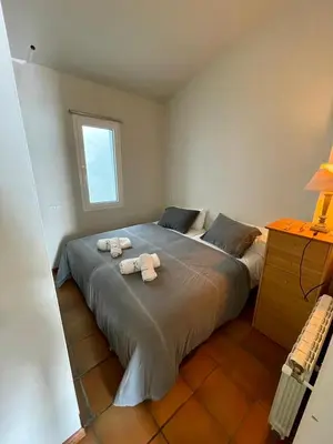 Cama o camas de una habitación en SATUNA BEACH CASA